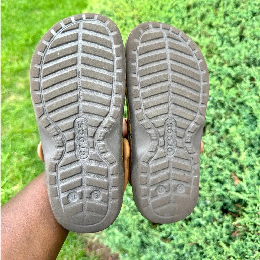 Crocs Big Kids Star Wars Chewbacca Classic‎ Lined Clogs Size J 3 Brown Sandals